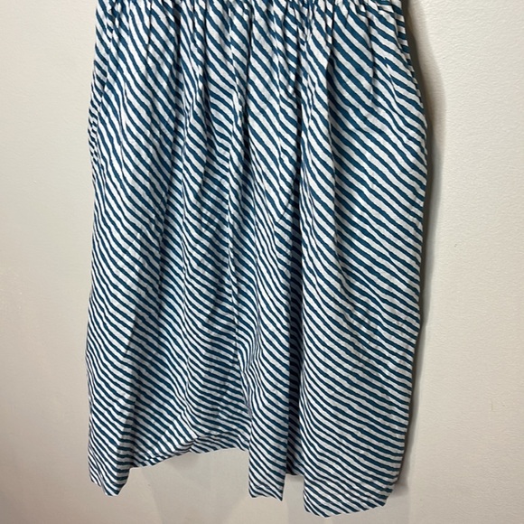 Striped Blue Mini Dress - Picture 3 of 8